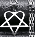 Him Heartagram Star Heart Necklace