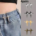 4pc Star Jeans Clips
