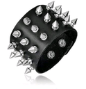 Punk Studded Leather Bracelet